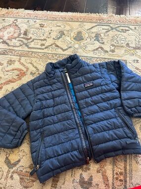 Patagonia Kids Navy Blue Quilted Puffer Jacket